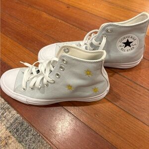 Custom light blue chuck 70 high tops